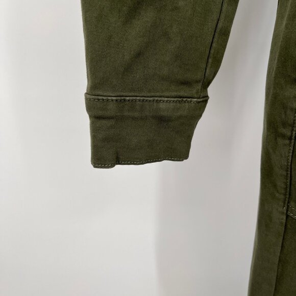 Good American Fit For Success Jumpsuit Size S Olive Green Cotton Stretch - Picture 5 of 15